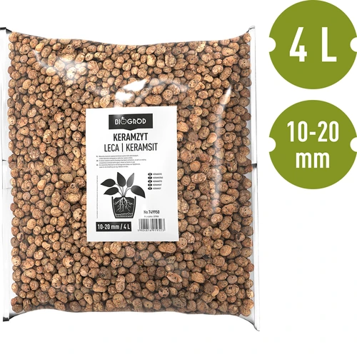 Leca , clay pebbles 10 - 20 mm, 4l - 3 ['leca', ' garden leca', ' leca price', ' plant drainage', ' plant drainage in garden']