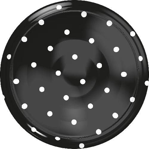 Lid Ø66/4 polka dot mix - 10 pcs - 2 ['jar lids', ' lids with safety button', ' jar lids', ' TO lids', ' twist-off lids', ' Ø66 lids', ' polka dot lids', ' dotted lids', ' Ø66 lids', ' 4-catch lids', ' browin lids']