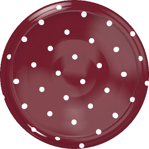 Lid Ø66/4 polka dot mix - 10 pcs - 3 ['jar lids', ' lids with safety button', ' jar lids', ' TO lids', ' twist-off lids', ' Ø66 lids', ' polka dot lids', ' dotted lids', ' Ø66 lids', ' 4-catch lids', ' browin lids']