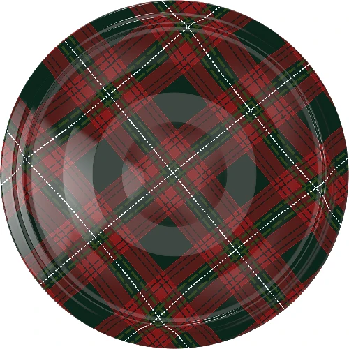 Lid Ø66/4 tartan mix, 10 pcs - 3 ['jar lids', ' lids with safety button', ' jar lids', ' TO lids', ' twist-off lids', ' Ø66 lids', ' tartan pattern lids', ' Ø66/4 lids', ' 4-catch lids', ' Browin lids']