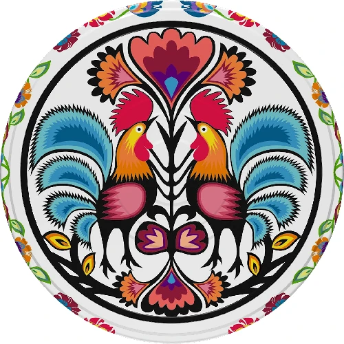 Lid Ø82 with a colourful folk pattern print, 10 pcs  - 1 ['closure', ' closures', ' lids', ' lid', ' jar lid', ' jar lids', ' lid for a jar', ' non-standard jar lids', ' click-type jar lids', ' lids', ' jar lids Ø82', ' jar lids Ø66', ' 4-teeth jar lids', ' twist-off lids', ' TO lids']