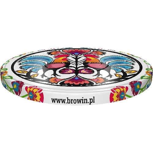 Lid Ø82 with a colourful folk pattern print, 10 pcs - 2 ['closure', ' closures', ' lids', ' lid', ' jar lid', ' jar lids', ' lid for a jar', ' non-standard jar lids', ' click-type jar lids', ' lids', ' jar lids Ø82', ' jar lids Ø66', ' 4-teeth jar lids', ' twist-off lids', ' TO lids']