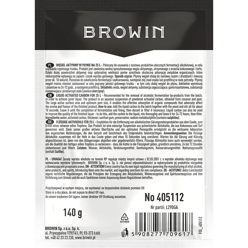 Liquid activated carbon for 25 L, 140 g - 2 ['liquid active carbon', ' liquid carbon', ' active carbon for alcohol', ' active carbon for alcohol filtration', ' active carbon for distillate filtration', ' alcohol additives']