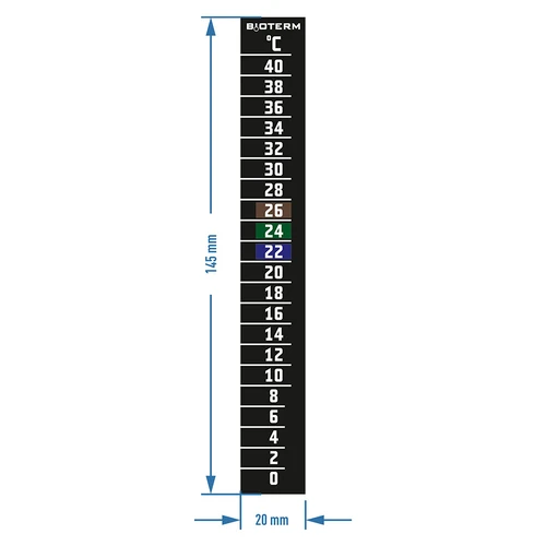 Liquid crystal thermometer (0°C to +40°C) 15cm - 2 ['liquid crystal thermometer', ' liquid crystal thermometers', ' fermentation thermometers', ' aquarium thermometer', ' winemaking thermometer', ' beer brewing thermometers', ' beer brewing thermometer', ' kitchen thermometer', ' self-adhesive thermometer']