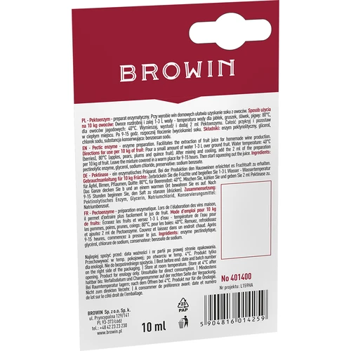 Liquid Pectic Enzyme 10ml - 2 ['wine pectic enzyme', ' pectic enzyme for clarification', ' pectic enzyme for must', ' wine clarification', ' wine clarification agent', ' clarification agent', ' for wine clarification']