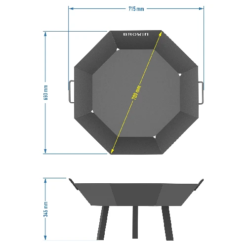 Loft garden fire pit ø 70 cm - 8 