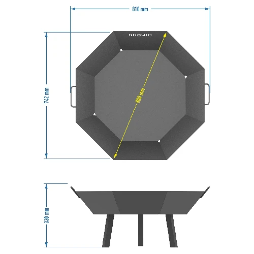 Loft garden fire pit ø 80 cm - 7 