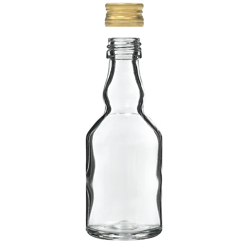 “Maluch” 50 ml bottle with a screw cap - 10 pcs. - 4 ['50 ml glass bottle', ' small 50 ml bottle', ' small bottles', ' small bottle', ' 50 ml glass bottle', ' decorative glass', ' “Maluch” bottle with screw cap', ' small bottles with screw caps']