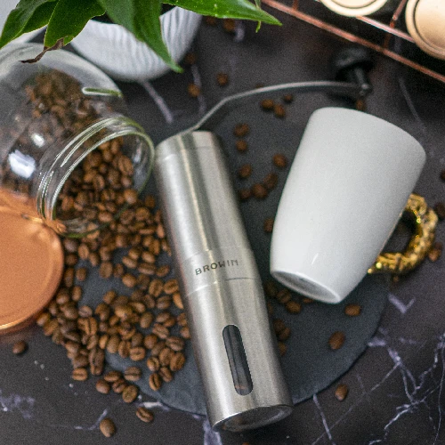 Manual coffee grinder - adjustable, steel - 12 ['coffee grinder', ' manual grinder', '']