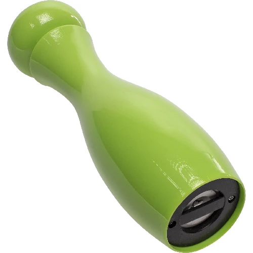 Manual salt and pepper grinder, 18 cm, green - 2 ['manual grinder', ' pepper mill', ' ground pepper', ' ground salt', ' peppercorns', ' ceramic grinder']