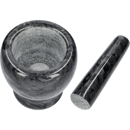 Marble kitchen mortar, black, Ø 10.5 cm - 6 ['mortar', ' mortar and pestle', ' marble mortar', ' stone mortar', ' mortar made of stone', ' kitchen mortar', ' mortar for herbs', ' mortar made of marble', ' decorative mortar', ' mortar for kitchen', ' mortar for herbs', ' mortar for spices', ' elegant mortar', ' attractive mortar']