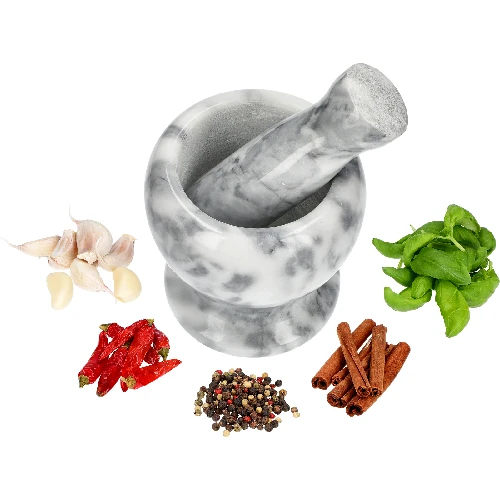 Marble kitchen mortar, grey, Ø 10.5 cm - 7 ['mortar', ' mortar and pestle', ' marble mortar', ' stone mortar', ' mortar made of stone', ' kitchen mortar', ' mortar for herbs', ' mortar made of marble', ' decorative mortar', ' mortar for kitchen', ' mortar for herbs', ' mortar for spices', ' elegant mortar', ' attractive mortar', ' grey mortar']