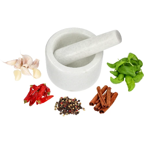 Marble kitchen mortar, white, Ø 10 cm - 7 ['mortar', ' mortar and pestle', ' marble mortar', ' stone mortar', ' mortar made of stone', ' kitchen mortar', ' mortar for herbs', ' mortar made of marble', ' decorative mortar', ' mortar for kitchen', ' mortar for herbs', ' mortar for spices', ' elegant mortar', ' attractive mortar', ' white mortar']