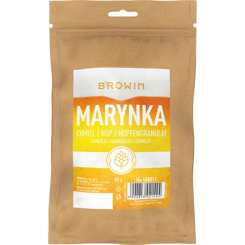 Marynka hops - pellets, 50 g  - 1 ['beer hopping', ' hops for beer', ' hops alpha acids', ' beer', ' home-brewed beer', ' I make beer', ' how to make beer', ' which hops for beer', ' which hops to choose', ' hop pellets', ' granulated hops', ' marynka hops']