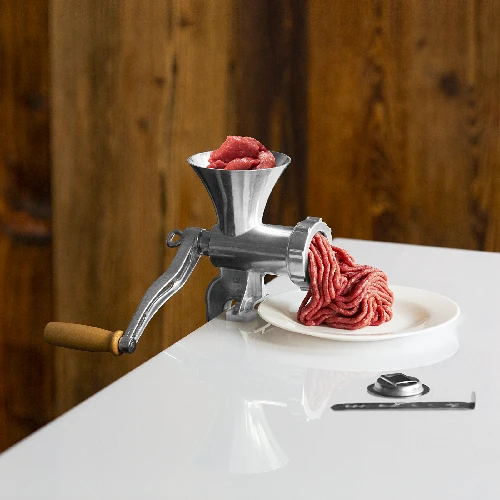 Meat grinder + biscuit cutter - 4 ['mincer', ' biscuit maker', ' biscuit cutter']