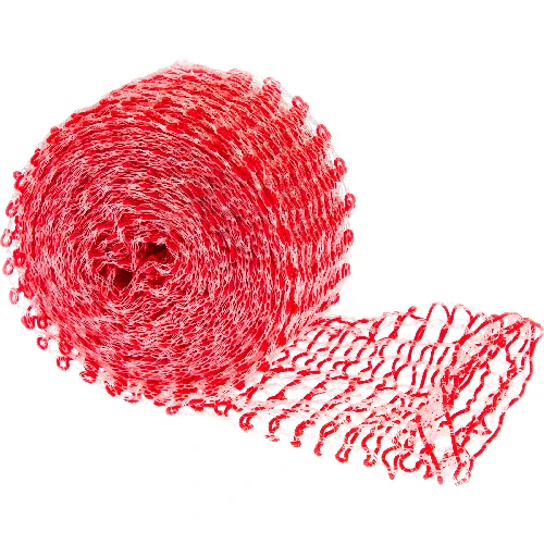 Meat netting (125°C) 22cm, red string - 4m - 2 ['netting', ' string netting', ' food netting', ' nettings', ' thermoshrinkable food netting']