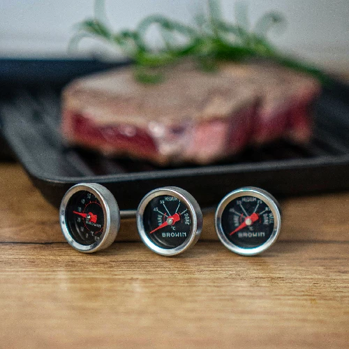 Mini thermometer set for steaks and other meats - 3 ['mini thermometer set', ' mini thermometers', ' mini thermometer', ' steak thermometer', ' kitchen thermometer', ' cooking thermometer', ' frying thermometer', ' bbq thermometers', ' thermometers for grilling', ' thermometer for grilling', ' grill']