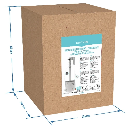 Modular distiller 30 L - Cold Fingers - electric - 21 ['cold finger reflux', ' modular distiller', ' distillation', ' distillation kit', ' stainless steel distiller', ' electric distiller', ' distillation apparatus']