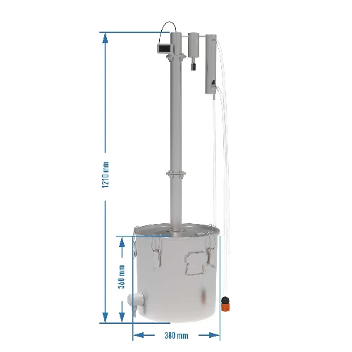 Modular still 30 L Loki - electric - 20 ['distillation kit', ' stainless steel distiller', ' electric distiller', ' distillation apparatus', ' water distiller', ' distilled water', ' prismatic spring', ' browin distiller', ' essential oils', ' alcohol distillers']