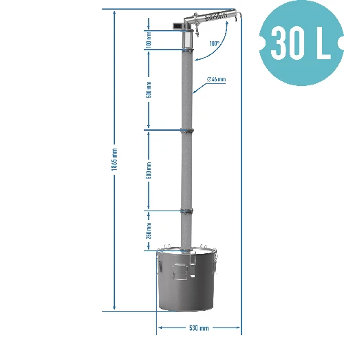 Modular still 30 L with Aabratek head - electric - 24 