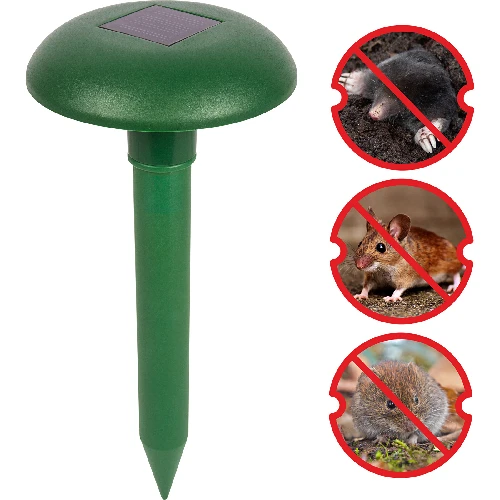 Mole repellent powered with a solar battery - 3 ['mole repeller', ' anti-mole', ' way to get rid of moles', ' against voles', ' against voles', ' against field mice', ' solar repeller']