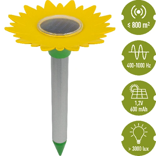 Mole repellent powered with a solar battery - 6 ['solar repeller', ' for moles', ' against moles', ' garden protection', ' for shrews', ' how to get rid of a mole', ' flower repeller']