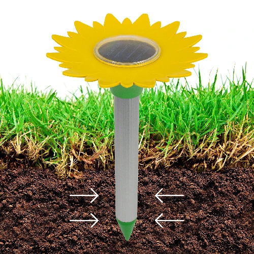 Mole repellent powered with a solar battery - 4 ['solar repeller', ' for moles', ' against moles', ' garden protection', ' for shrews', ' how to get rid of a mole', ' flower repeller']