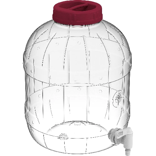 Multi-functional jar with small tap 10 L - 2 ['PET jar', ' plastic jar', ' jar made of plastic', ' multi-purpose jar', ' shatterproof jar', ' jar with tap', ' jar with small tap', ' lemonade jar', ' jar with lid and stopper']