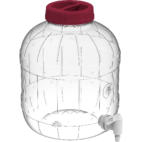 Multi-functional jar with small tap 8 L - 2 ['PET jar', ' plastic jar', ' jar made of plastic', ' multi-purpose jar', ' shatterproof jar', ' jar with tap', ' jar with small tap', ' lemonade jar', ' jar with lid and stopper']