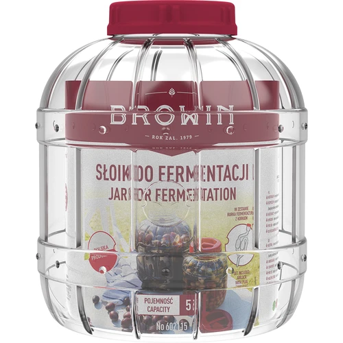 Multifunctional 5 L jar for fermenting - 2 ['shatterproof jar', ' plastic jar', ' PET jar', ' wine jar', ' cider jar', ' jar for fermenting wine', ' jar with airlock']