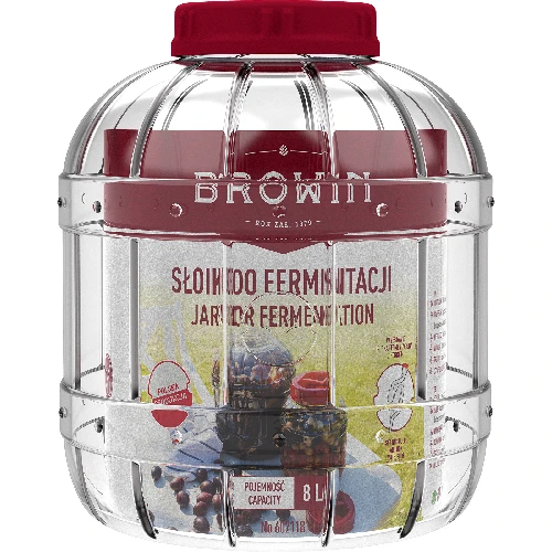 Multifunctional 8 L jar for fermenting - 2 ['shatterproof jar', ' plastic jar', ' PET jar', ' wine jar', ' cider jar', ' jar for fermenting wine', ' jar with airlock']