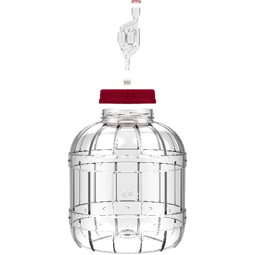 Multifunctional 8 L jar for fermenting - 3 ['shatterproof jar', ' plastic jar', ' PET jar', ' wine jar', ' cider jar', ' jar for fermenting wine', ' jar with airlock']