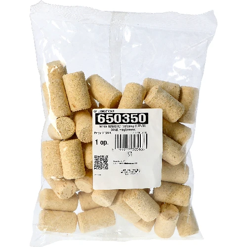 Natural agglomerated straight cork Ø22/38mm , 50pcs. - 2 ['cork', ' cork for wine', ' bottle cork', ' wine stopper', ' wine bottles with corks']