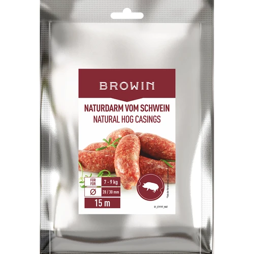 Natural hog casings 28/30 mm, 15m  - 1 ['for homemade sausage', ' gut for white sausage', ' do it yourself', ' homemade sausage', ' for smoked sausage', ' for steamed sausage']