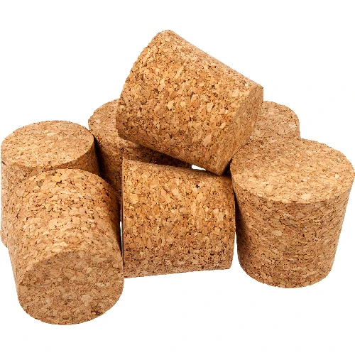 Natural tapered cork Ø37/45 mm , agglomerate - 3 ['cork stopper', ' for demijohn', ' cork stopper', ' cone stopper']