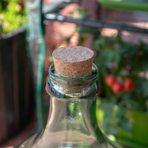 Natural tapered cork Ø37/45 mm , agglomerate - 4 ['cork stopper', ' for demijohn', ' cork stopper', ' cone stopper']