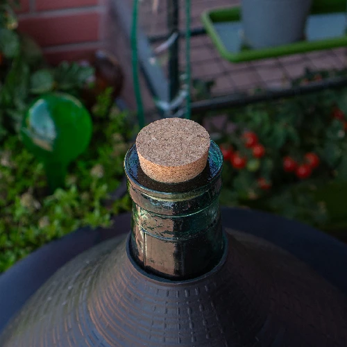 Natural tapered cork Ø37/45 mm , agglomerate - 5 ['cork stopper', ' for demijohn', ' cork stopper', ' cone stopper']