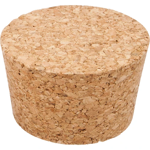 Natural tapered cork Ø46/55mm , agglomerate   - 1 ['cork', ' cork for wine', ' bottle cork', ' wine stopper', ' wine bottles with corks']