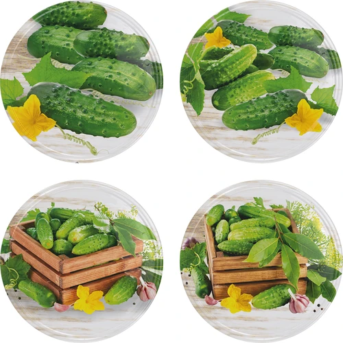 Ø100 twist-off lid, cucumber mix - 10 pcs  - 1 ['twist-off lid', ' twist-off lids', ' lid', ' Ø100 lids', ' Ø100', ' Ø100 jar lids']