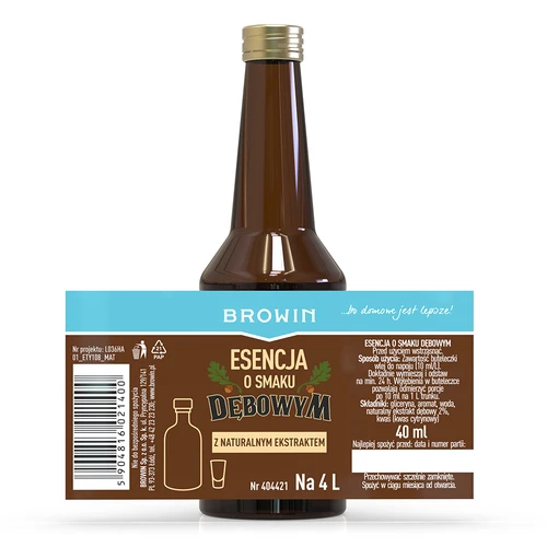 Oak flavoured essence with natural extract - 40 ml, for 4 L - 4 ['flavouring for liquor', ' for liquor flavouring', ' for homemade liquor', ' oak essence for liquor', ' oak', ' oak vodka aroma', ' moonshine flavouring', ' moonshine essences', ' oak', ' liquor flavouring', ' liquor aroma', ' vodka aroma', ' flavouring essence', ' aroma for infusion liqueurs', ' flavouring for liqueur', ' essence with natural aroma', ' oak aroma', ' natural essence for liquor', ' essences', ' essence for moonshine', ' oak vodka essence']