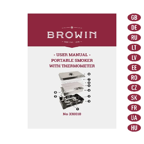 Outdoor table smoker with thermometer and woodchips - 8 ['smoker', ' smoked']