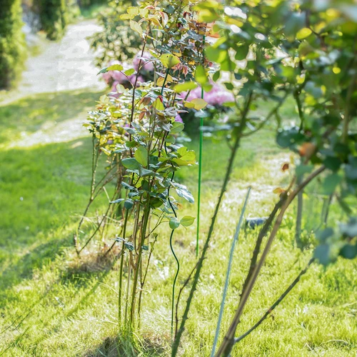 PE-coated steel pole 1,25mx11mm - 7 ['steel support for plants', ' plant pole', ' flower pole', ' potted flower poles', ' plant pole castorama']