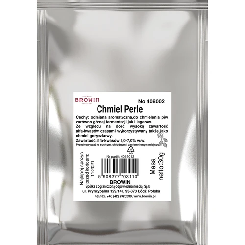 Perle hop pellets 30 g  - 1 ['beer hopping', ' hops for beer', ' hops alpha acids']