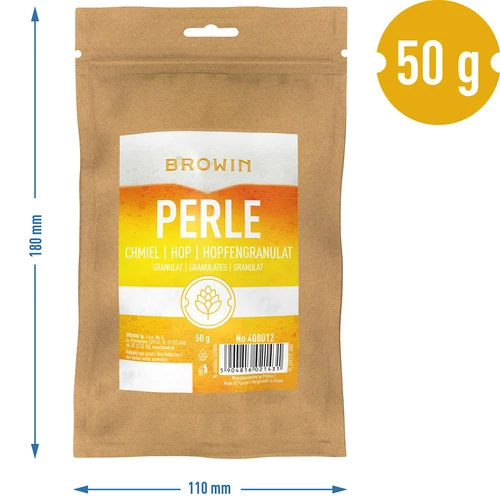 Perle hops - pellets, 50 g - 6 ['beer hopping', ' hops for beer', ' hops alpha acids', ' beer', ' home-brewed beer', ' I make beer', ' how to make beer', ' which hops for beer', ' which hops to choose', ' hop pellets', ' granulated hops', ' perle hops']