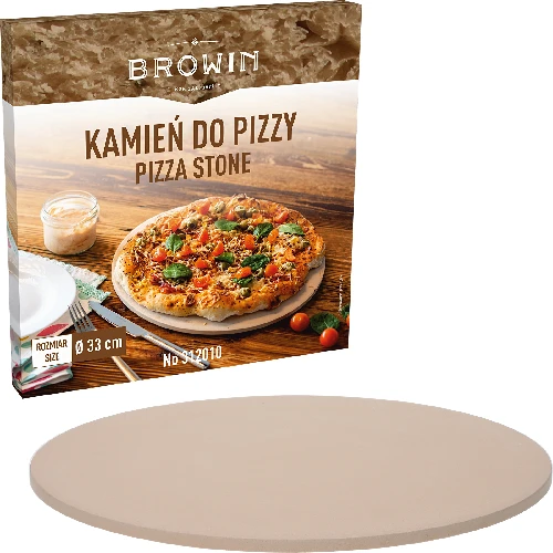 Pizza stone, made of cordierite, round, 33 cm - 5 ['for baking pizza', ' Italian pizza', ' for baking bread', ' for a gift', ' round pizza stone']