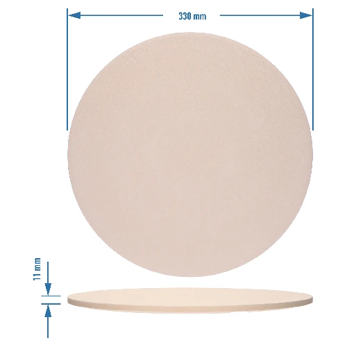 Pizza stone, made of cordierite, round, 33 cm - 7 ['for baking pizza', ' Italian pizza', ' for baking bread', ' for a gift', ' round pizza stone']