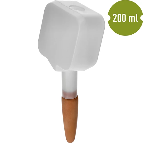 Plant irrigator - white box with ceramic spike, 200 ml - 2 ['irrigator for plants', ' irrigator', ' irrigator in the shape of a box', ' original irrigator', ' plant protection', ' plant care', ' irrigator for flowers', ' irrigation placard', ' irrigation globes', ' irrigation sphere', ' designer irrigator', ' how to take care of plants', ' pretty home accessories', ' designer irrigators', ' unique irrigation globes', ' universal irrigator', ' ceramic spike', ' ceramic irrigator', ' irrigator with ceramic spike']