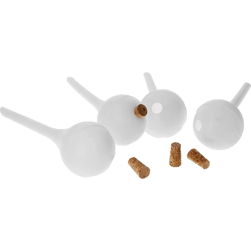 Plant watering globes, white, semi-transparent with a plug, 4 pcs - 3 ['watering globes', ' flower watering dispenser', ' for watering flowers', ' flower watering devices', ' flower watering', ' plant watering', ' watering devices for pots', ' for watering flowers', ' for pot flowers', ' watering system', ' watering globe', ' water dispenser for flowerpots', ' globes for plants', ' dispenser for plants', ' plant watering', ' watering globe', ' top-filled watering globes', ' top-filled dispensers', ' watering globes with plug', ' white watering globes']