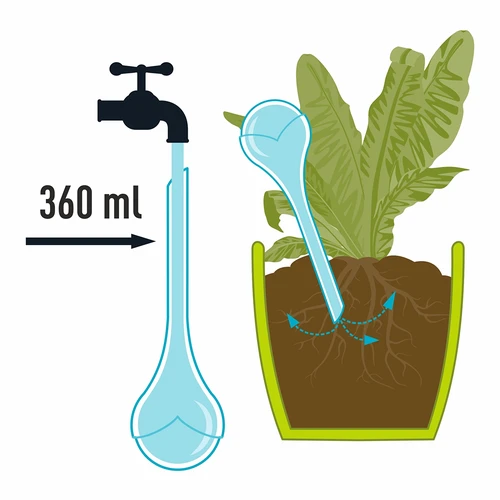 Plant watering spheres - 2 pcs. - 7 ['watering spheres', ' watering spheres for flowers', ' watering sphere', ' for plants', ' for watering', ' for pot flowers', ' watering system', ' flower watering spheres', ' watering balls']