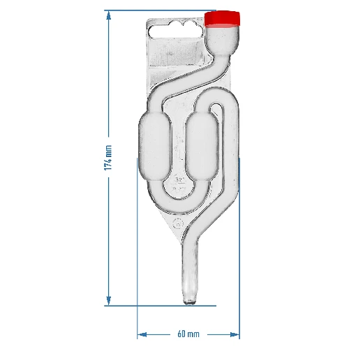 Plastic airlock MAXI with red dust cap  - 3 ['"fermentation tube', ' glass fermentation tube', ' fermentation', ' fermentation tube how much water', ' how much water for fermentation tube', ' quiet fermentation tube', ' fermentation tube how to make', ' fermentation tube castorama', ' cork with fermentation tube', ' fermentation tube for wine', ' fermentation tube where to buy', ' why water moves back in fermentation tube', ' must', ' must protection', ' homemade wine\n"']